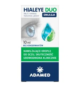 Hialeye Duo Emulsja, krople do oczu, 10 ml