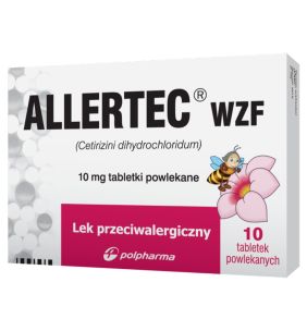 Allertec WZF, 10 mg, tabletki powlekane, 10 szt.