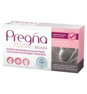 Pregna Plus bez żelaza, kapsułki, 30 szt.