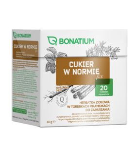 Bonatium Cukier w normie fix, herbatka ziołowa 20 sztuk