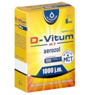 D-Vitum witamina D 1000 j.m., aerozol, 6 ml