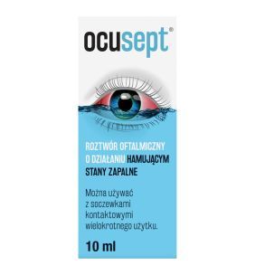 Ocusept, roztwór oftalmiczny o działaniu hamującym stany zapalne, 10 ml