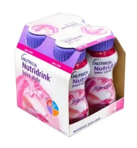 Nutridrink Juice Style, płyn o smaku truskawkowym, 4 x 200 ml