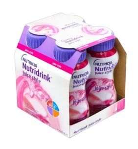 Nutridrink Juice Style, płyn o smaku truskawkowym, 4 x 200 ml