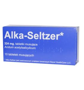 Alka-Seltzer, 324 mg,tabl.musuj.,(i.row),Delf,Bulg,10 szt