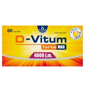 D-Vitum Forte Max 4000 j.m, kapsułki, 60 szt.