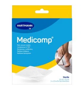 Kompr.wlokn.jal.Medicomp, 10x10, 4w, 10 szt (5x2)