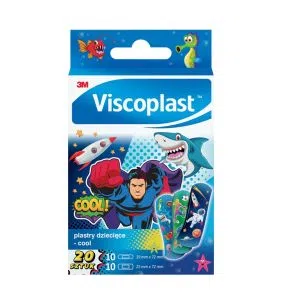 Viscoplast, Cool, dekorowane plastry dla dzieci, 20 szt.