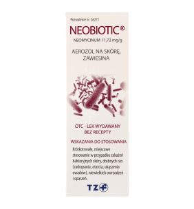 NEOBIOTIC, 11,72 mg/g, aerozol na skórę, 16 g