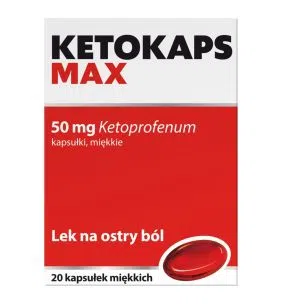 Ketokaps Max, 50 mg, kaps.miękkie, 20 szt