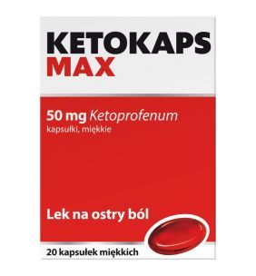 Ketokaps Max, 50 mg, kaps.miękkie, 20 szt
