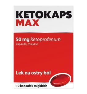 Ketokaps Max, 50 mg, kapsułki miękkie, 10 szt.