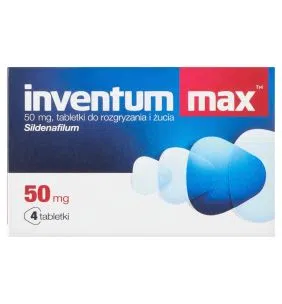 Inventum Max, 50 mg, tabletki do rozgryzania i żucia, 4 szt.