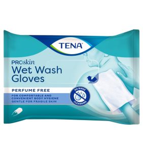 Tena Wet Wash Gloves Proskin, myjki, nawilz., 8 szt