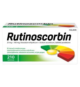 Rutinoscorbin, tabletki powlekane, 210 szt.
