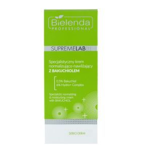 Bielenda Professional SupremeLab, Specjalistyczny krem normalizująco-nawilżający z Bakuchiolem, 50 ml