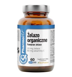 Zelazo organiczne Fumaran zelaza, kaps., 60 szt