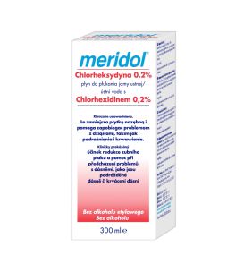 Meridol, antybakteryjny płyn do płukania jamy ustnej z Chlorheksydyną 0,2%, 300 ml