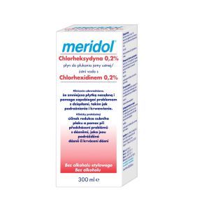 Meridol, antybakteryjny płyn do płukania jamy ustnej z Chlorheksydyną 0,2%, 300 ml