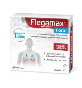 Flegamax Forte, 2700 mg/saszetkę, granulat do sporządzania roztworu doustnego, 6 saszetek
