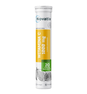 Novativ Witamina C 1000 mg, tabletki musujące, 20 sztuk
