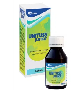 Unituss Junior, 60 mg/10 ml, syrop, 120 ml