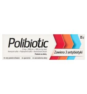 Polibiotic, (5 mg+5000 j.m.+400 j.m.g), maść, 15 g (tuba)