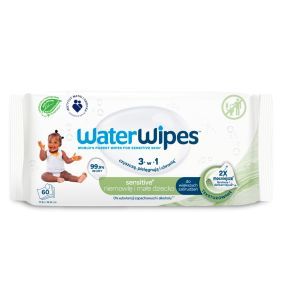 WaterWipes, chusteczki nasączone wodą i wyciągiem z orzechów mydlanych, 60 szt.