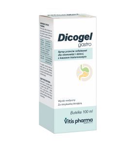 Dicogel Gastro, syrop przeciw refluksowi dla dzieci i niemowląt, 100 ml