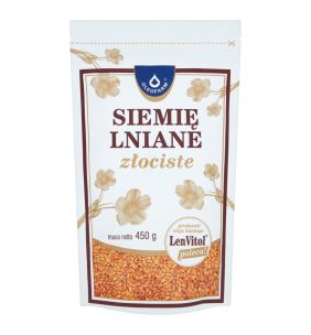 Oleofarm, LenVitol, siemię lniane, złociste, 450 g