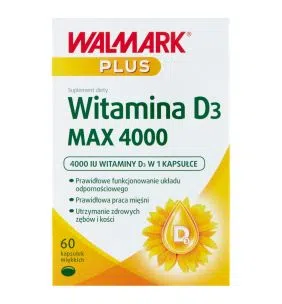 Walmark Plus Witamina D3 Max 4000, kapsułki miękkie, 60 szt.