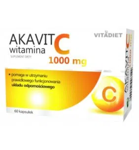 Akavit witamina C 1000 mg, kaps.twarde, 60 szt