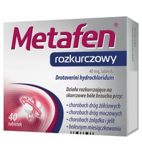 Metafen Rozkurczowy, 40 mg, tabletki, 40 szt.