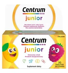 Centrum Junior witaminy dla dzieci 4+, tabletki do ssania, 30 szt.