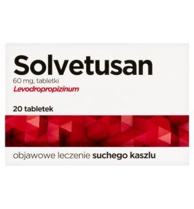 Solvetusan, 60 mg, tabletki, Opakowanie leku to: 20 tabletek.