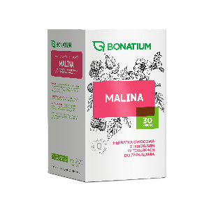Bonatium Malina herbatka owocowa z hibiskusem, 30 sztuk