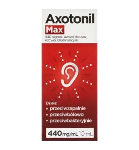 Axotonil, 440mg/ml, aerozol do uszu, 10 ml