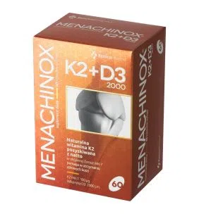 Menachinox K2 + D3 2000, kapsułki miękkie, 60 szt.