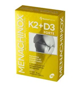 Menachinox K2 + D3 4000 Forte, kapsułki miękkie, 30 szt.