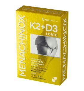Menachinox K2 + D3 4000 Forte, kapsułki miękkie, 30 szt.