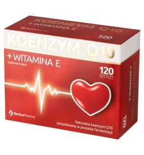 Koenzym Q10+witamina E, kapsułki, 120 szt.