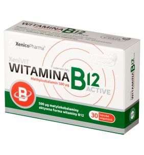 Witamina B12 Active Methylocobalamin 500 µg, kapsułki ,30 szt.