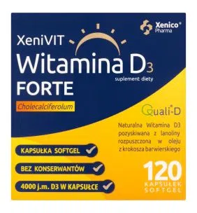 XeniVIT Witamina D3 Forte, kapsułki miękkie, 120 szt.