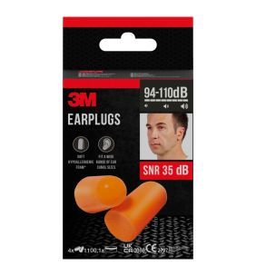 3M Earplugs 1100, zatyczki do uszu, 4 pary + pudełko
