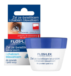 Flos-Lek Laboratorium Pielęgnacja Oczu, żel ze świetlikiem lekarskim i chabrem bławatkiem, 10 g