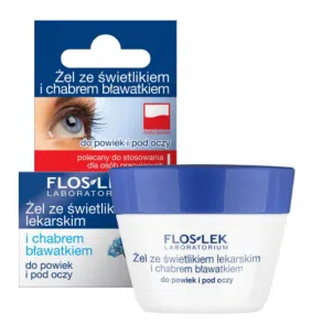 Flos-Lek Laboratorium Pielęgnacja Oczu, żel ze świetlikiem lekarskim i chabrem bławatkiem, 10 g