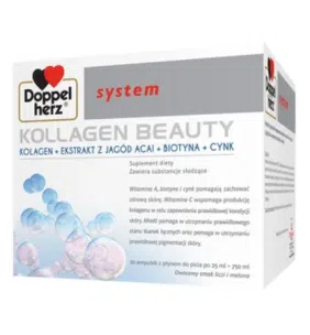 Doppelherz system Kollagen Beauty, płyn, ampułki, 30 szt. x 25 ml
