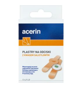 Acerin, plastry na odciski z kwasem salicylowym, 6 szt.