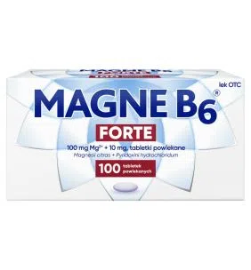 Magne B6 Forte, 100 mg+10 mg, tabletki powlekane,100 szt.
