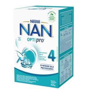 Mleko Nan Optipro 4, mleko modyfikowane po 2. roku życia, proszek, 650 g, (2 x 325 g)
